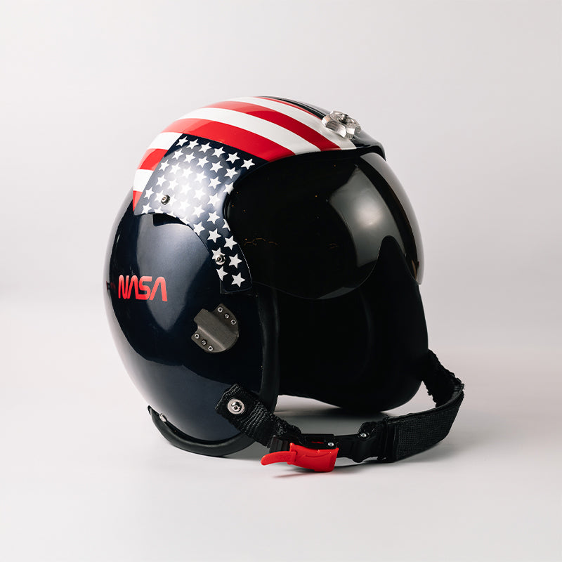 Capacete De Piloto Azul - NASA