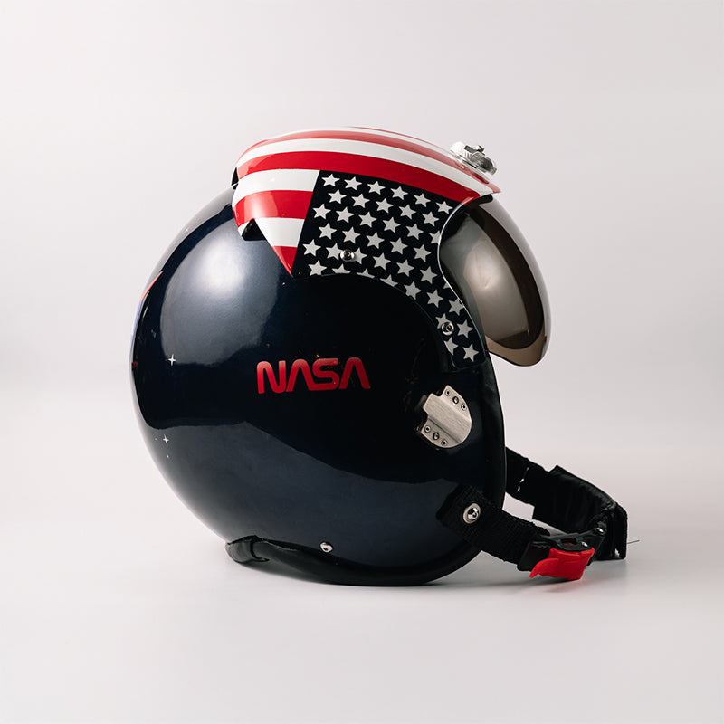 Capacete De Piloto Azul - NASA