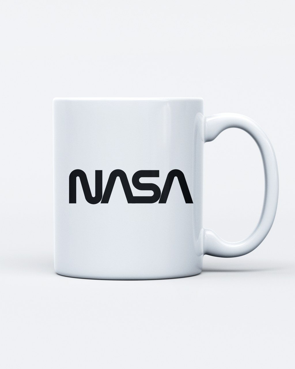 Caneca De Cerâmica Branca - Astronauta NASA Worm
