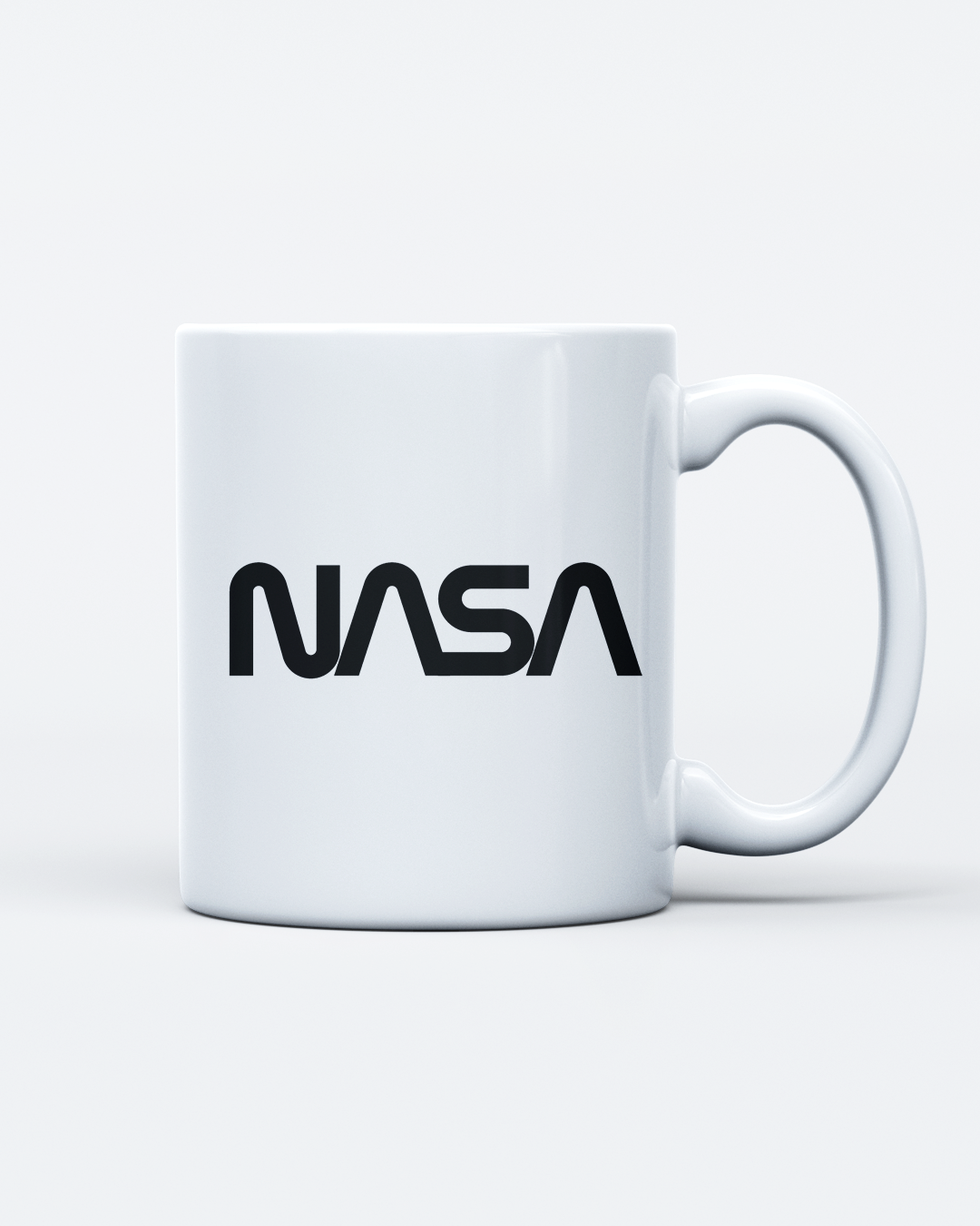 Caneca De Cerâmica Branca - NASA Worm