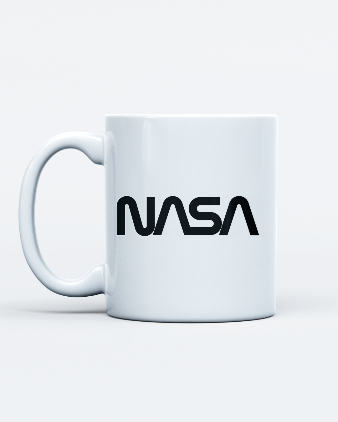 Caneca De Cerâmica Branca - NASA Worm