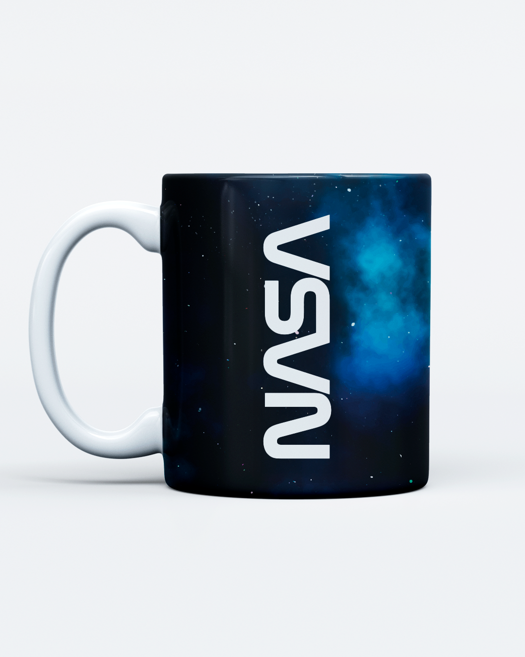 Caneca De Cerâmica Preta – Galáxia NASA Worm