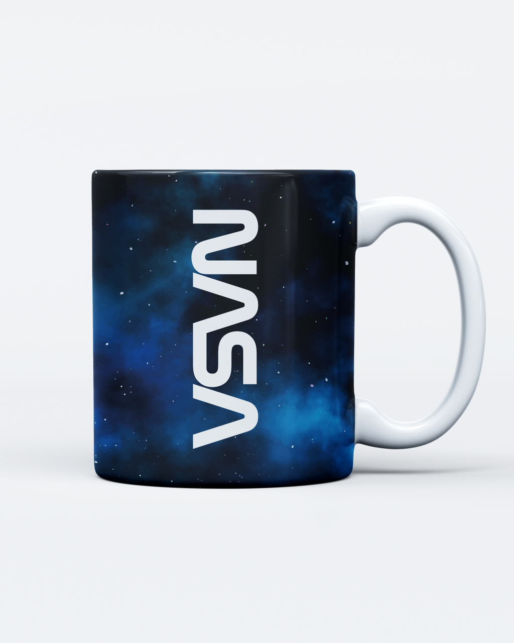 Caneca De Cerâmica Preta – Galáxia NASA Worm