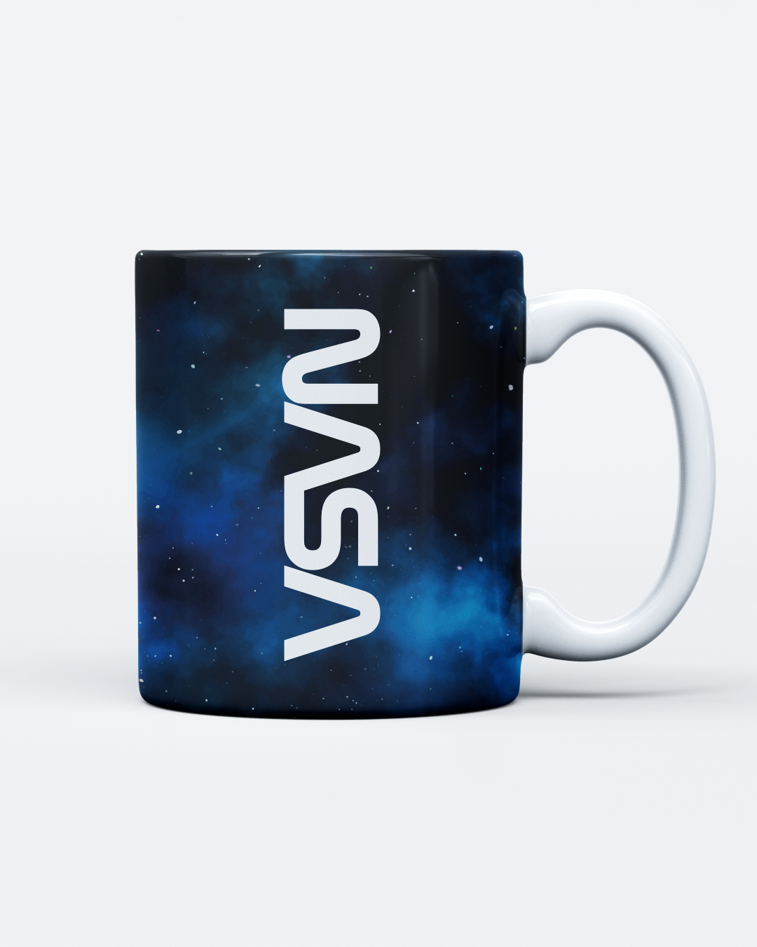 Caneca De Cerâmica Preta – Galáxia NASA Worm