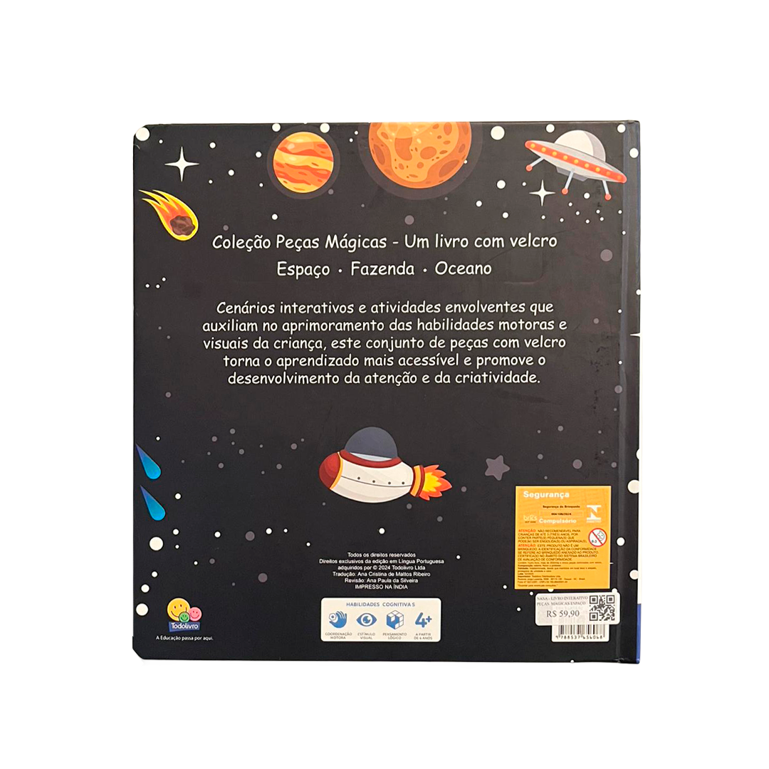 LIVRO INTERATIVO PEÇAS MÁGICAS ESPAÇO