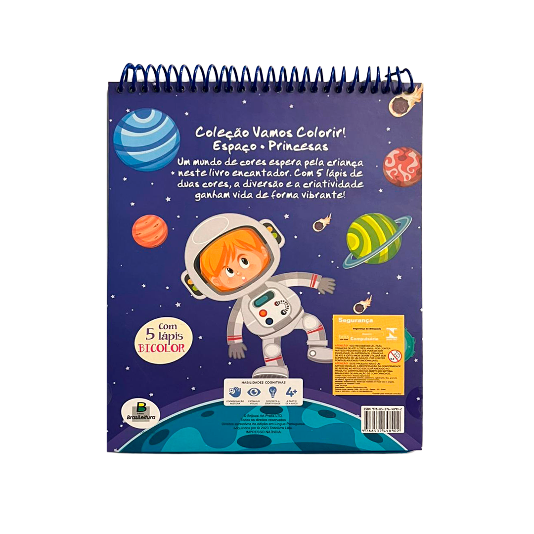 LIVRO - VAMOS COLORIR - ESPAÇO