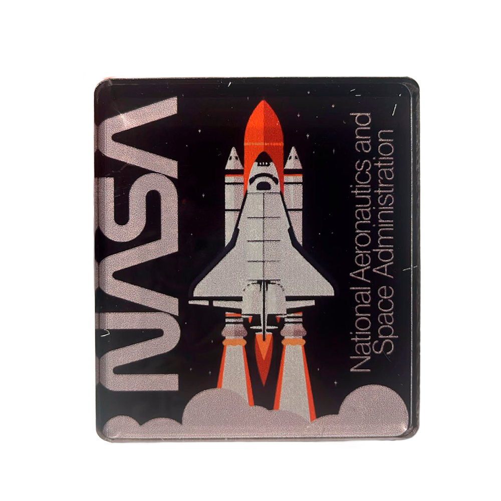 Imã em Acrílico - NASA Worm Foguete