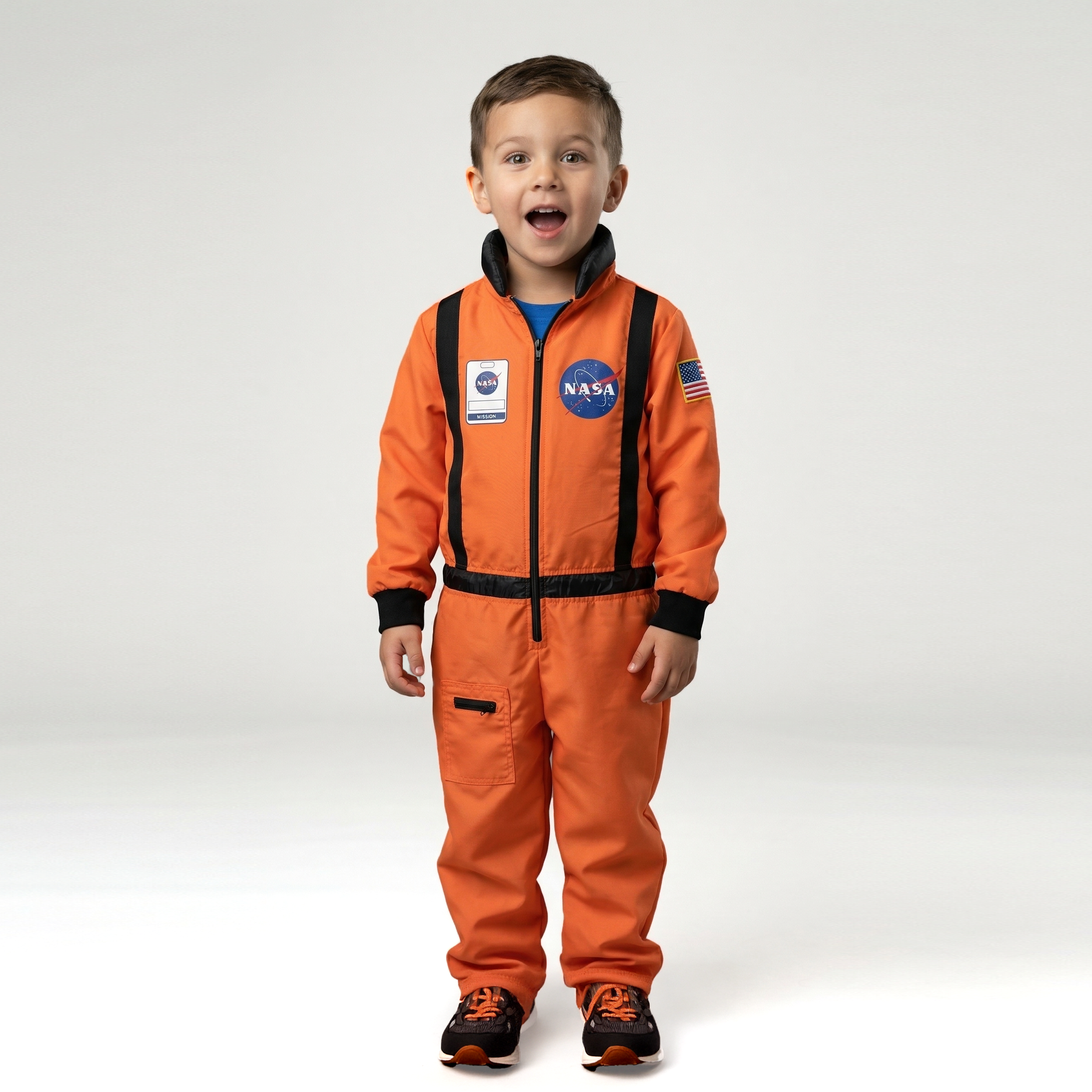 Macacão Infantil Astronauta Laranja NASA