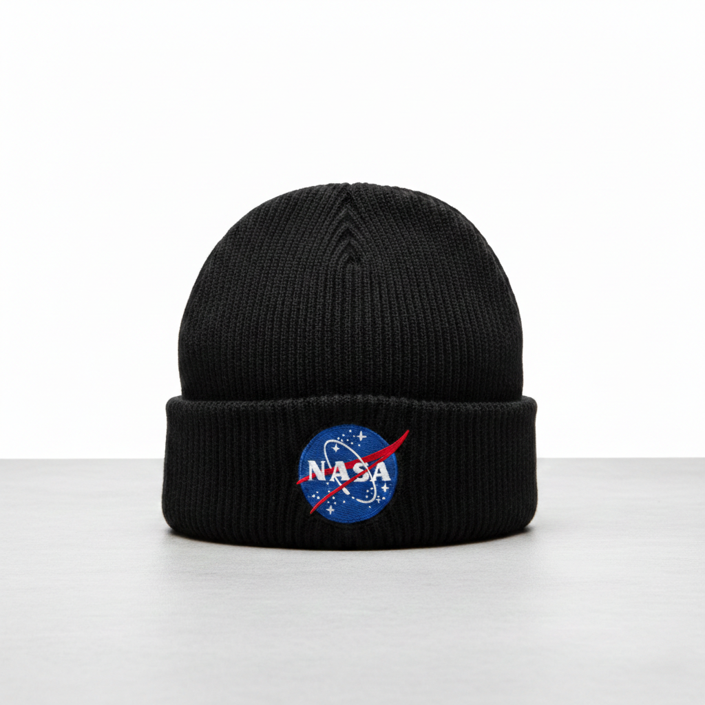 Touca Preta - Logo NASA Meatbal