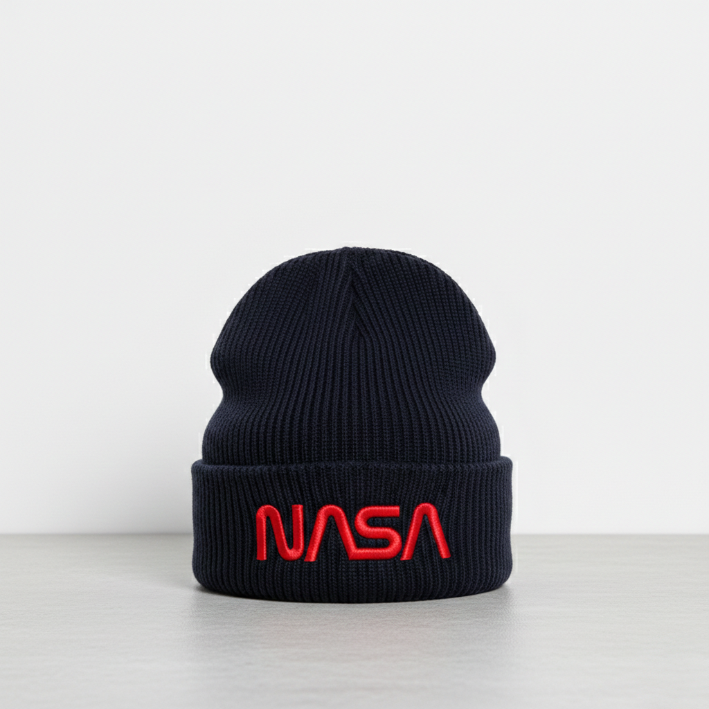 Touca Azul Marinho - Logo NASA Worm